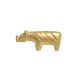 Golden Brass Hippo Incense Stick Holder